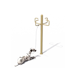 เครื่องเล่นสนามกลางแจ้ง Dog Playground ฐานคอย