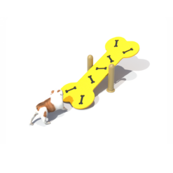 เครื่องเล่นสนามกลางแจ้ง Dog Playground ฐานทรงตัว